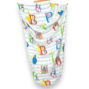 Vintage Stevens Sesame Street ABC'S Muppets Twin Fitted Sheet and 1 Pillowcase